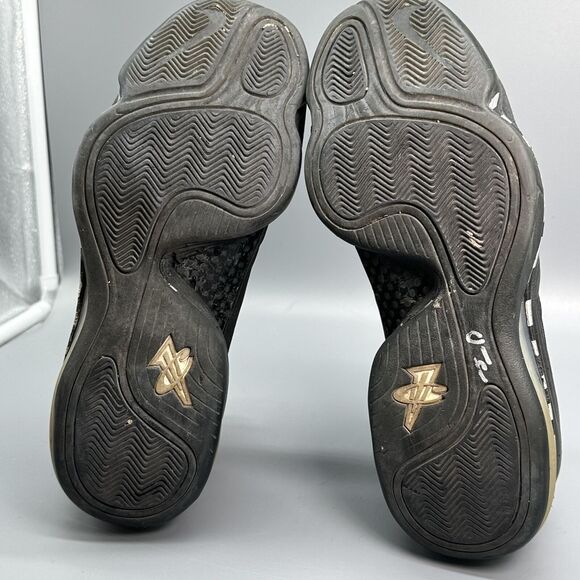 Nike Air  Max Penny 5 Mens 9 Athletic Sneaker Shoes Black Thrashed Basketball - Picture 9 of 11